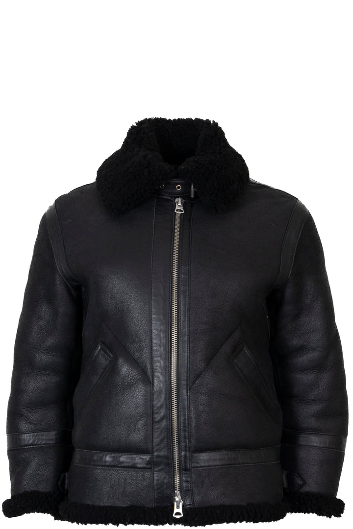 ACNE STUDIOS Biker Jacket Shearling Black