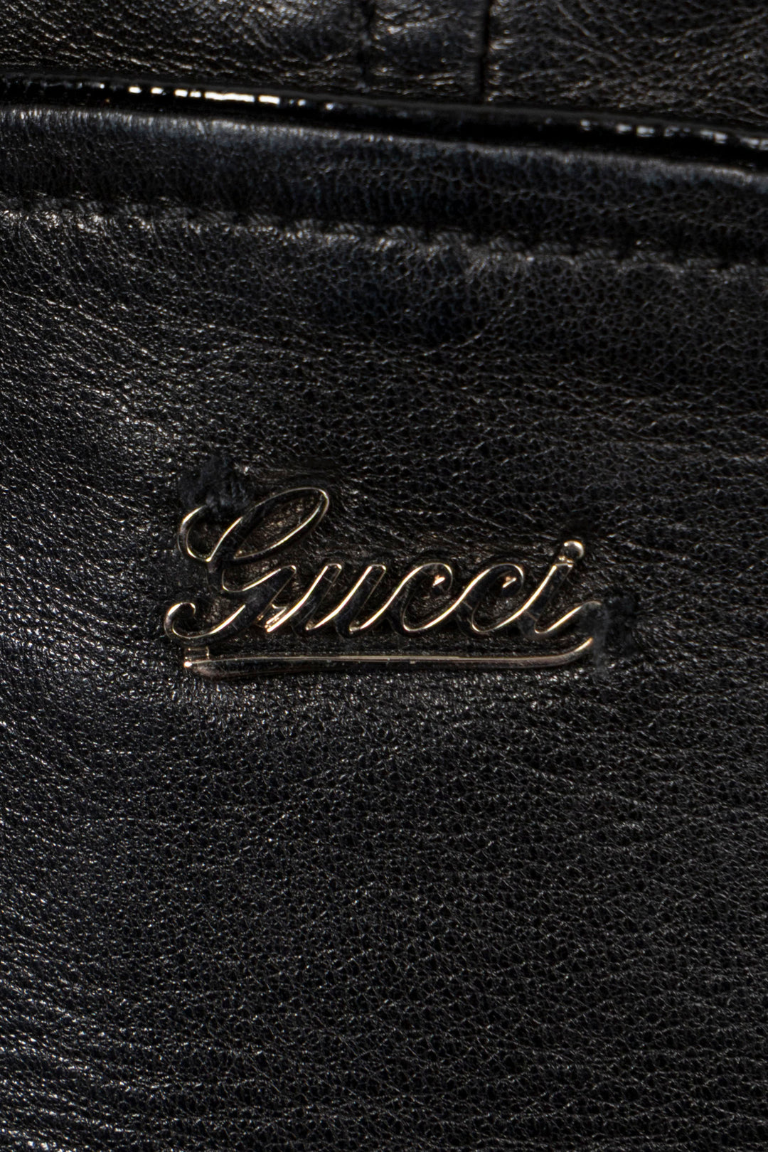 Veste motard GUCCI en cuir noir
