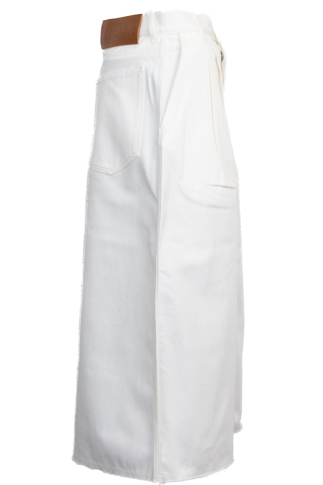LOEWE Cropped Pants Denim White