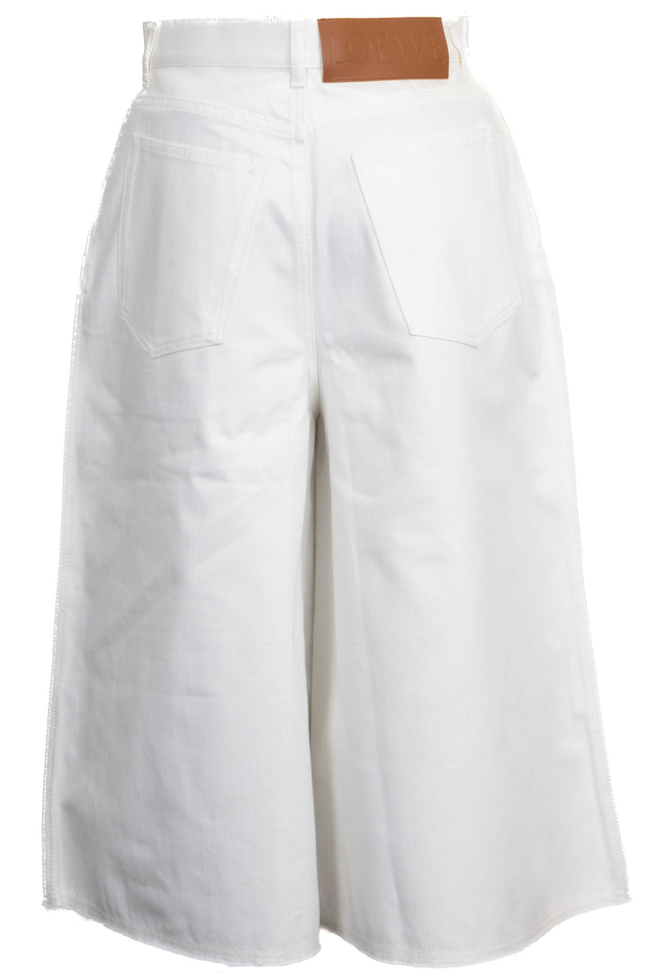 LOEWE Cropped Pants Denim White