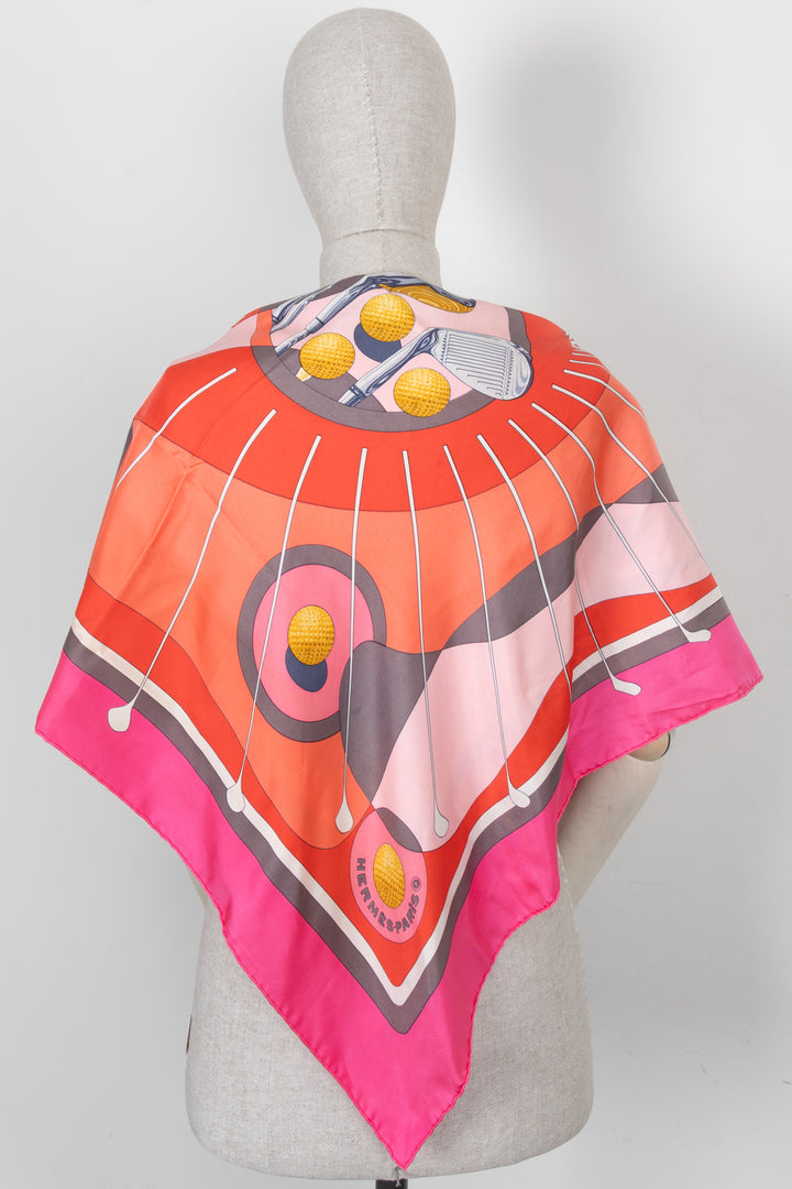 HERMÈS Swing Carré 90 Rose