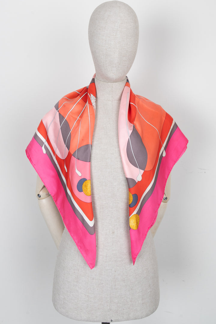 HERMÈS Swing Carré 90 Rose