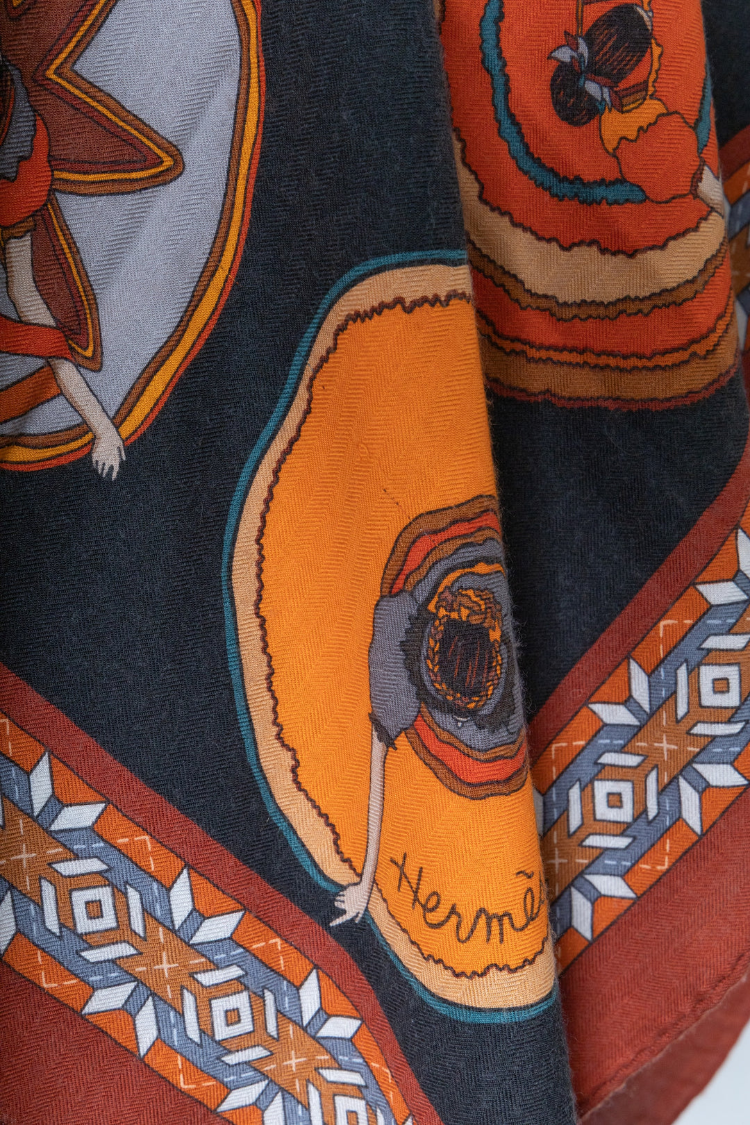 HERMÈS Belle Du Mexico 140 Scarf Cashmere