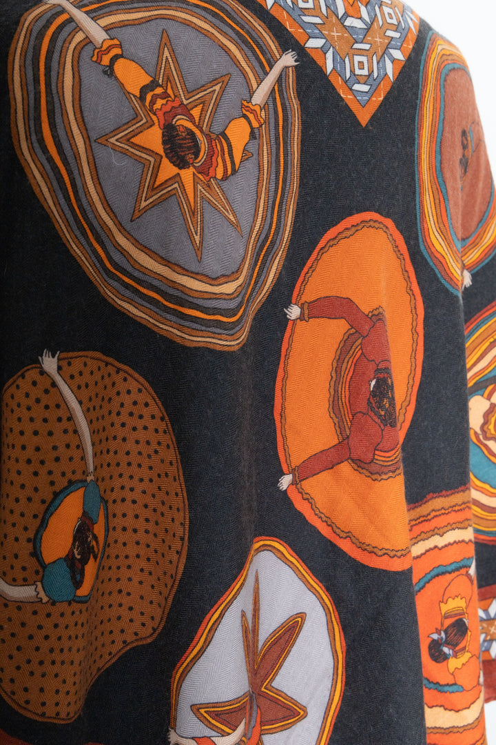 HERMÈS Belle Du Mexico 140 Scarf Cashmere