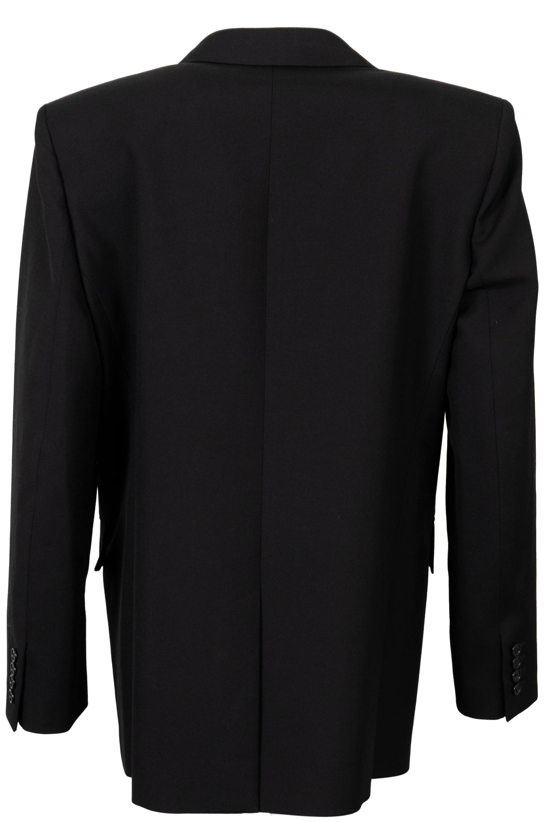 SAINT LAURENT Double-Breasted Wool Blazer Black