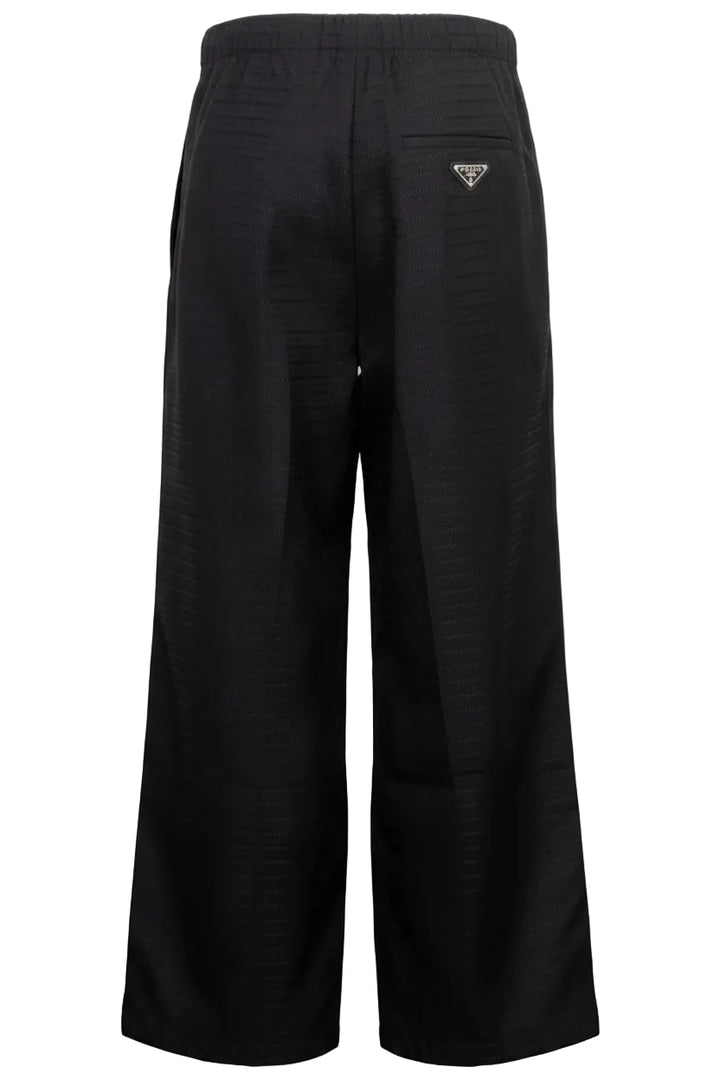 PRADA Re-Nylon Logo Pants Black