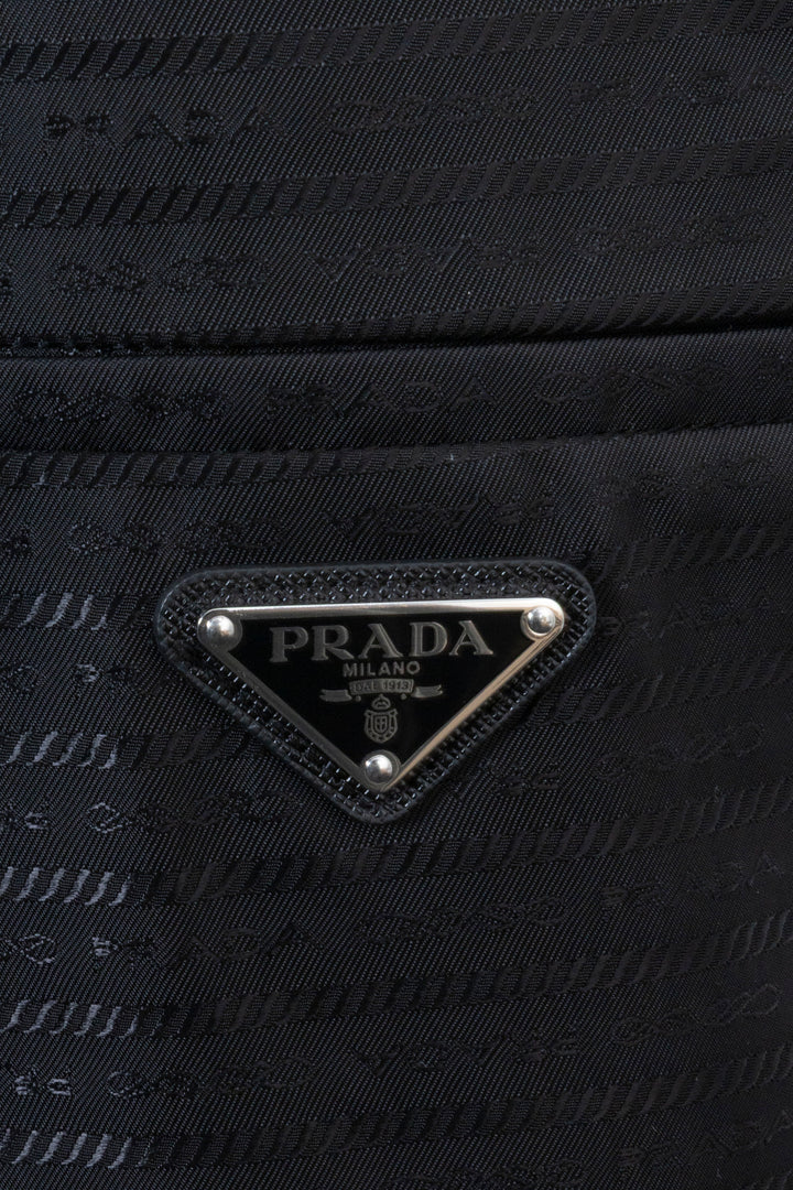 PRADA Re-Nylon Logo Pants Black