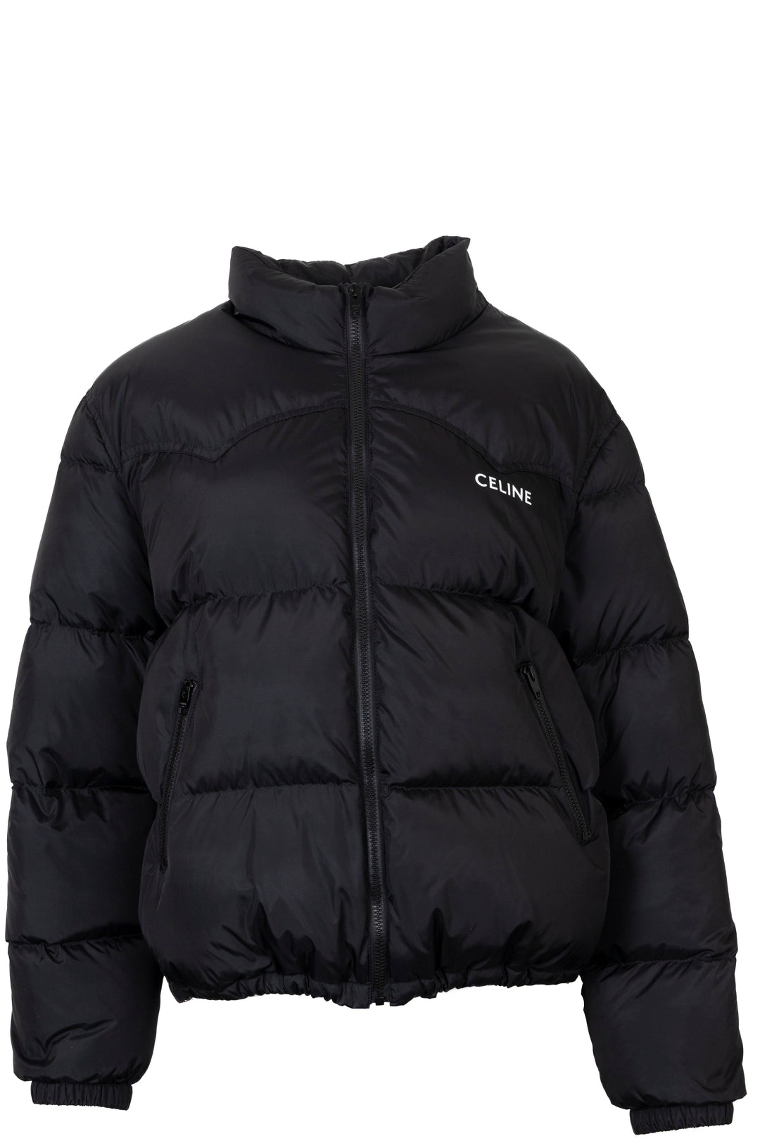 CELINE Logo Puffer Jacket Down Black