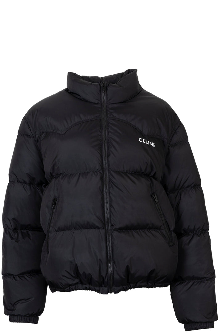 CELINE Logo Puffer Jacket Down Black