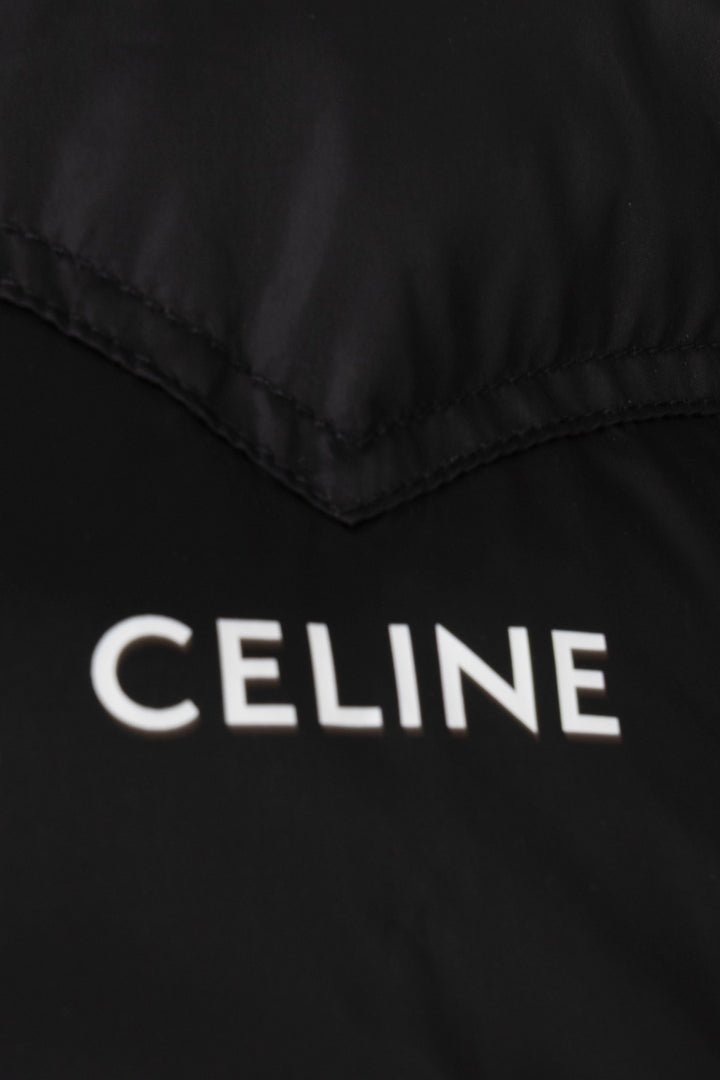 CELINE Logo Puffer Jacket Down Black