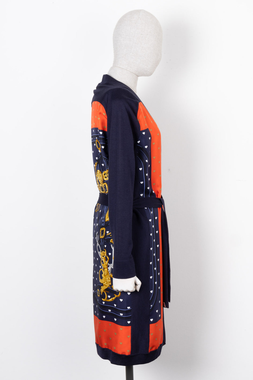 HERMES Brides de Gala Knit Cardigan Blue