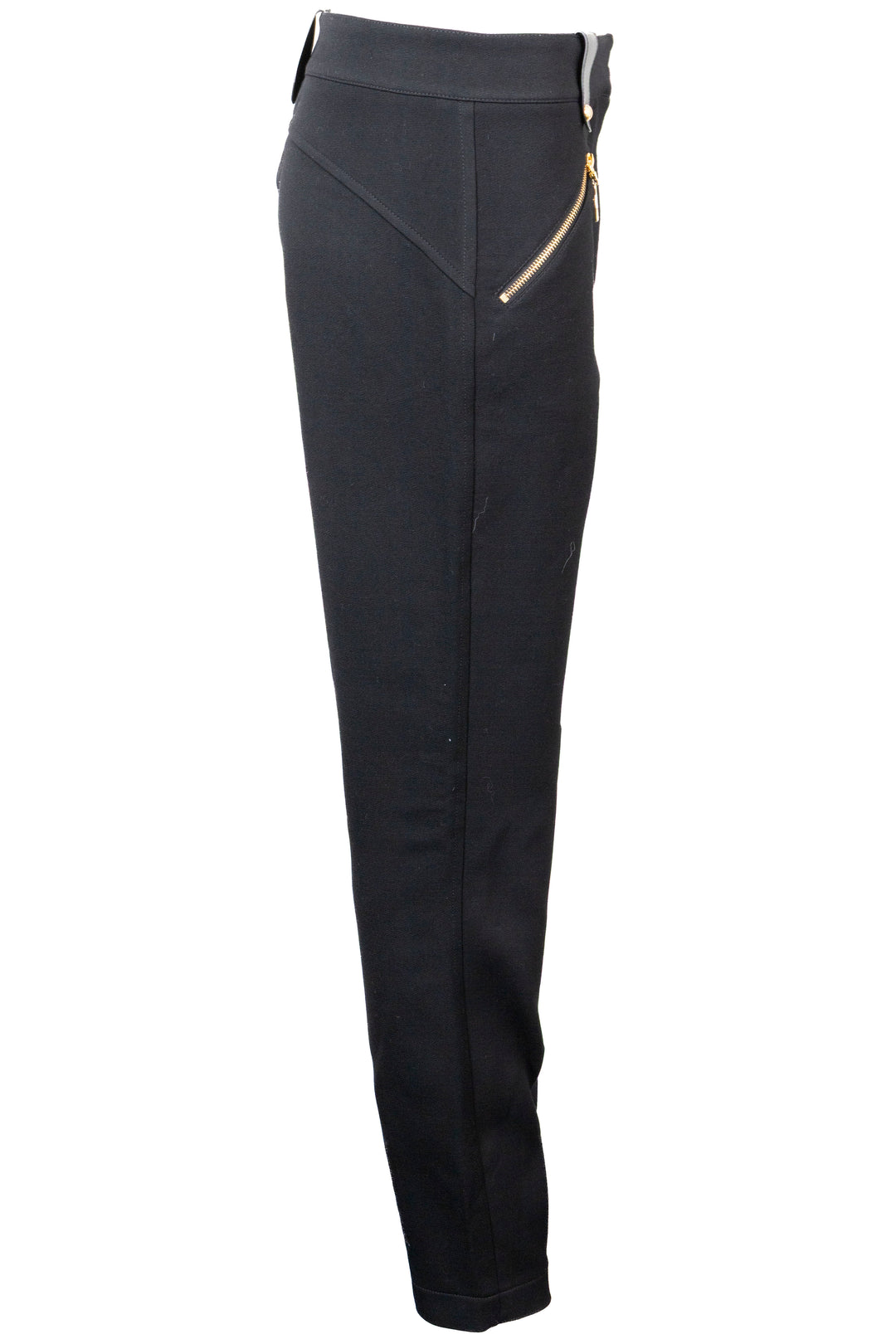 LOUIS VUITTON Riding Pants Leather Black