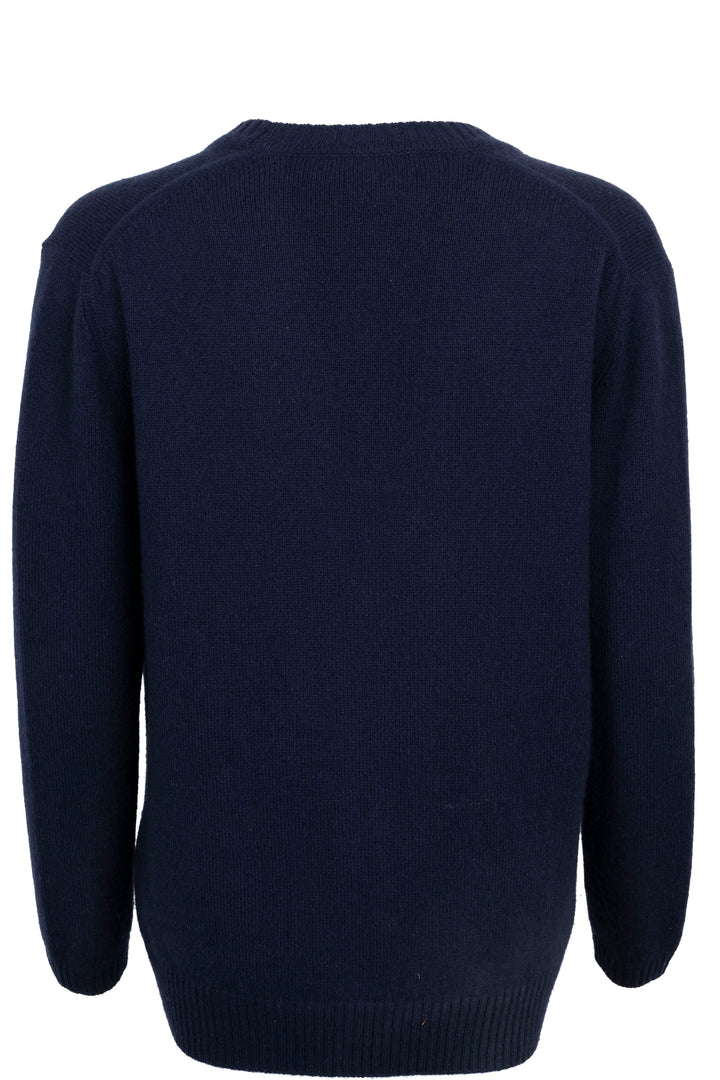 GUCCI Horsebit V Neck Cardigan Cashmere Navy