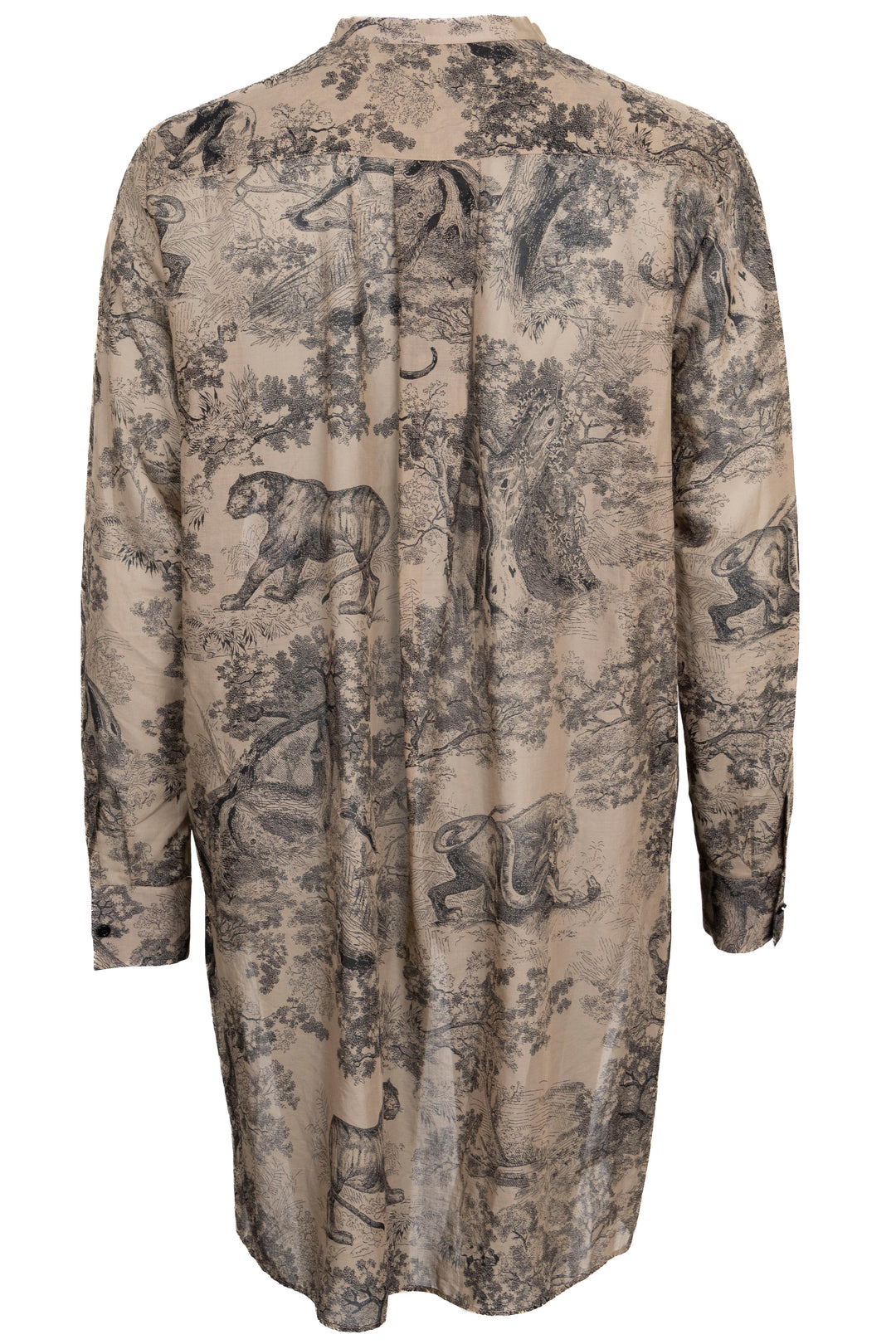 CHRISTIAN DIOR Tunic Toile De Jouy Shirt Cotton Beige