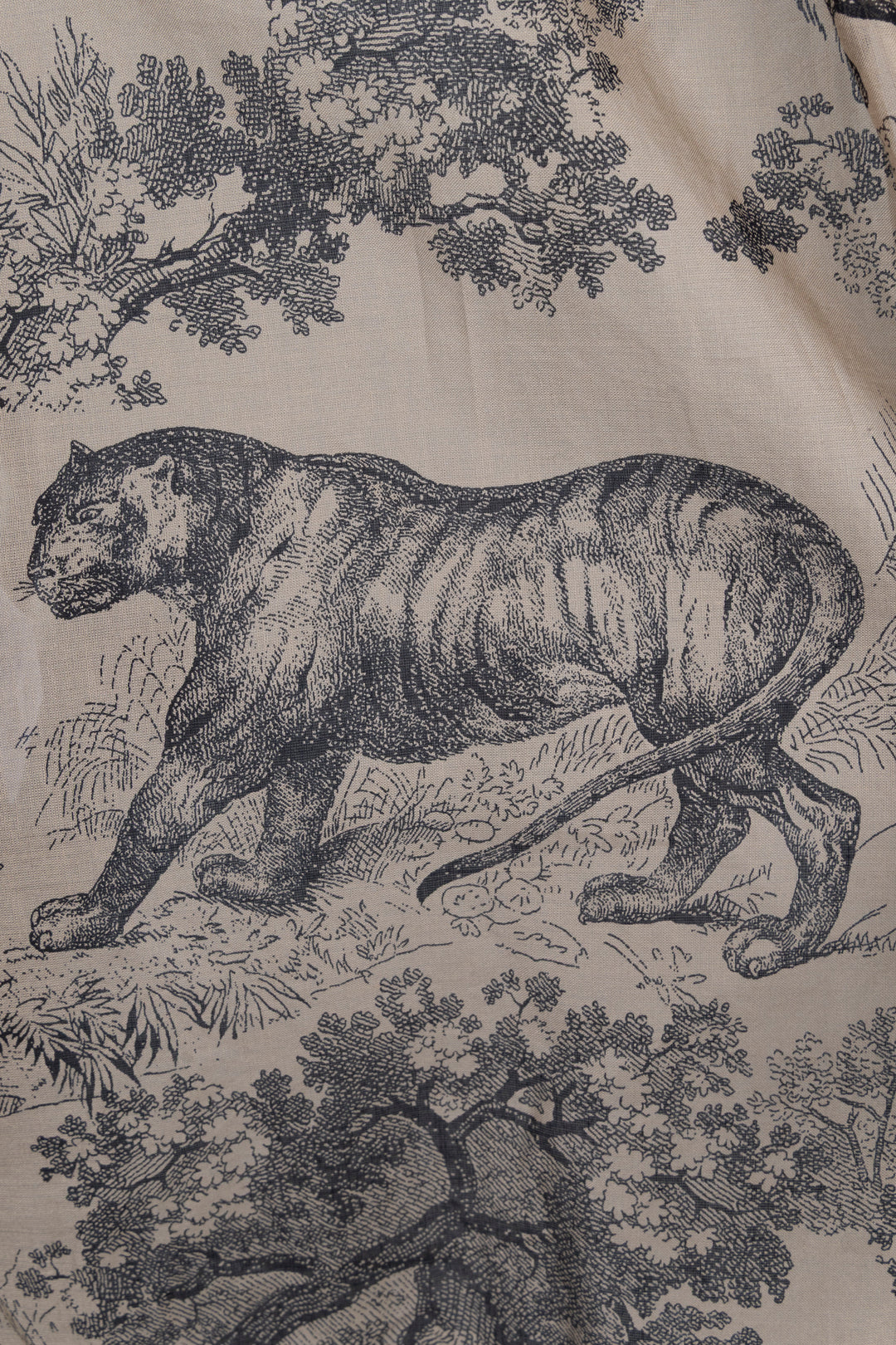CHRISTIAN DIOR Tunic Toile De Jouy Shirt Cotton Beige