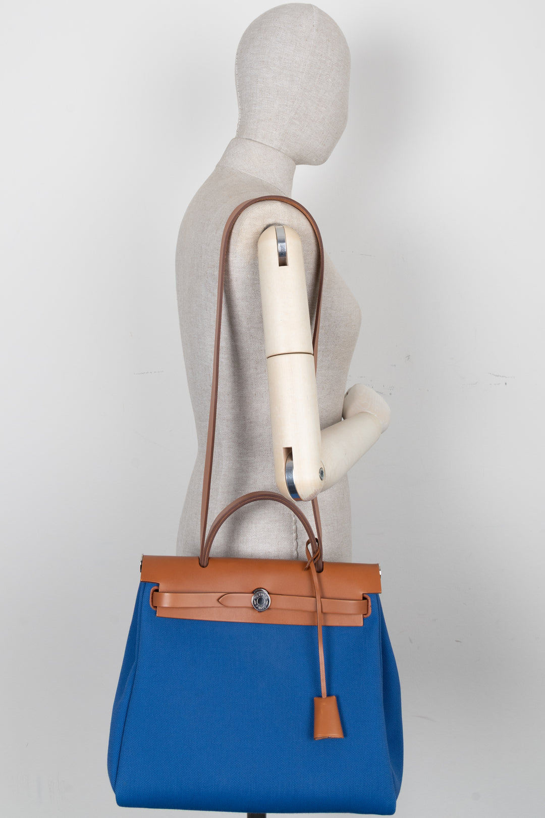 HERMÈS Herbag Zip 31 Bleu Francaise