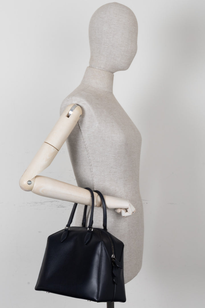 ALAÏA Trapez Bag Leather Navy