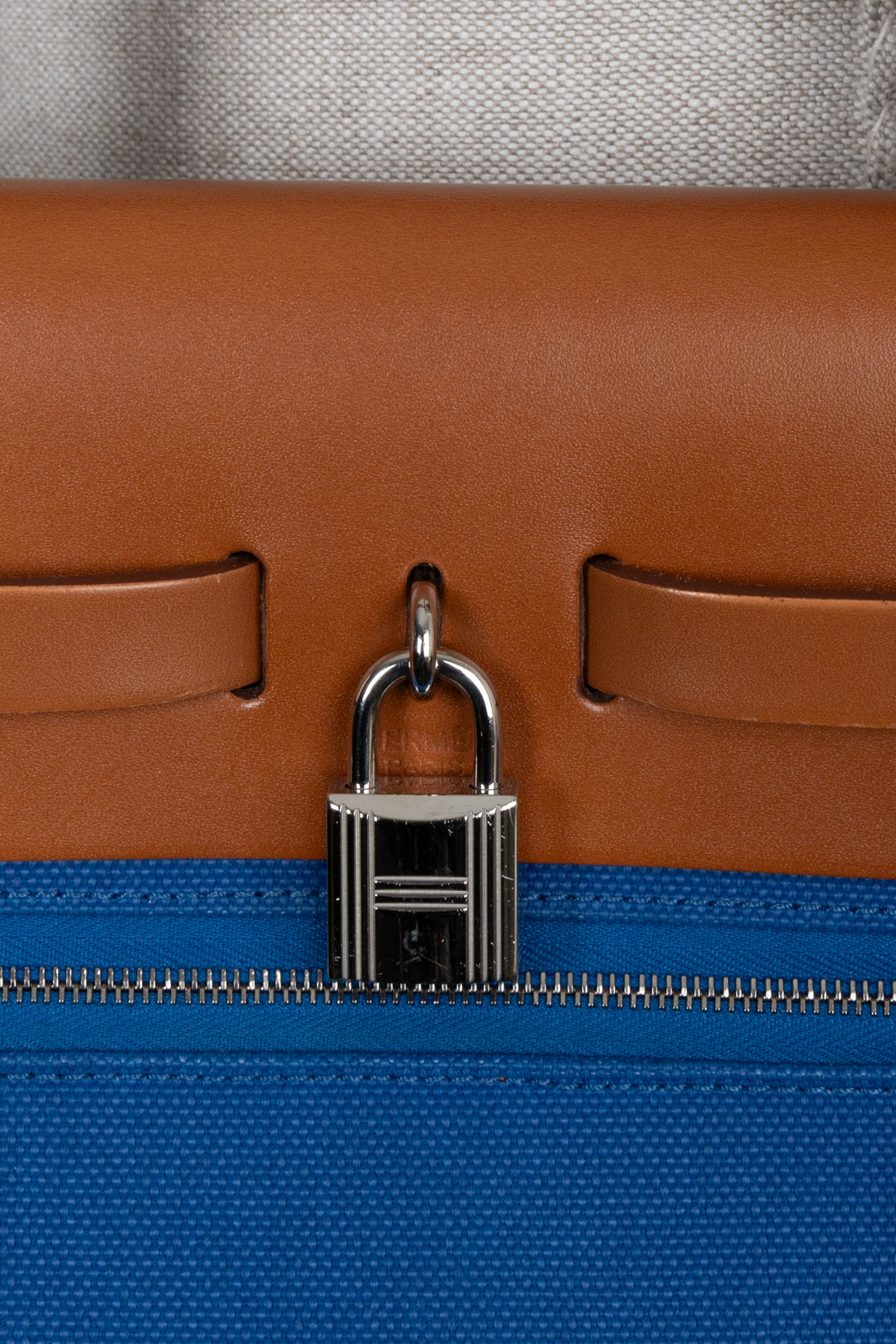 HERMÈS Herbag Zip 31 Bleu Francaise