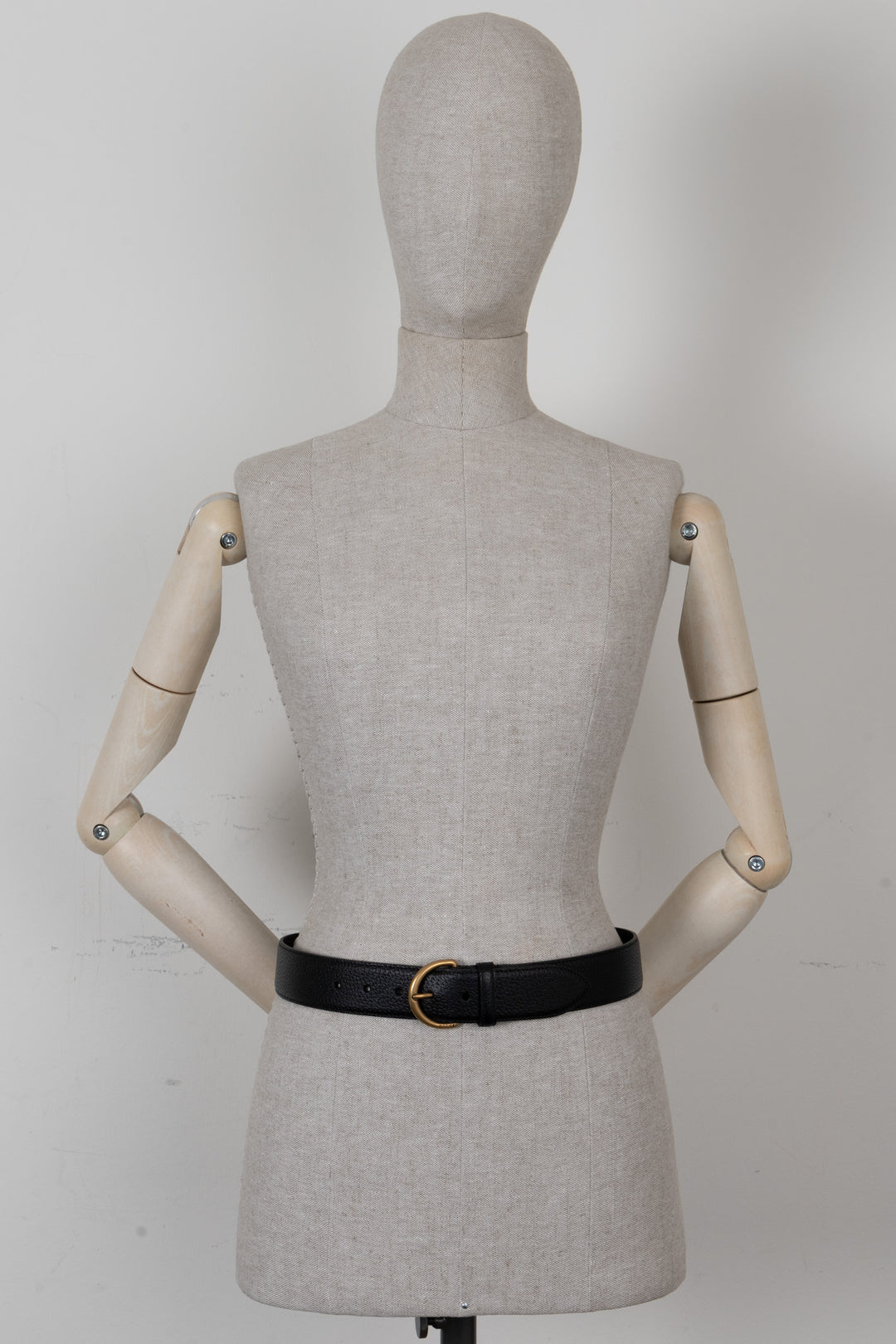 GUCCI Buckle Belt Leather Black