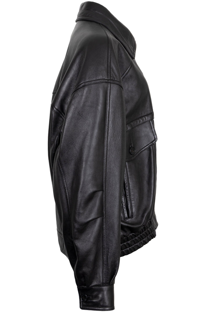 SAINT LAURENT 2024 Veste Cuir Noir
