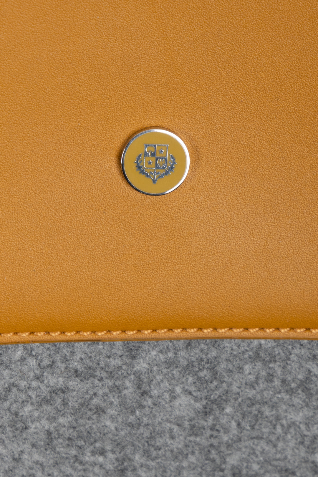 LORO PIANA Sesia Bag Large Leather Cashmere Mustard