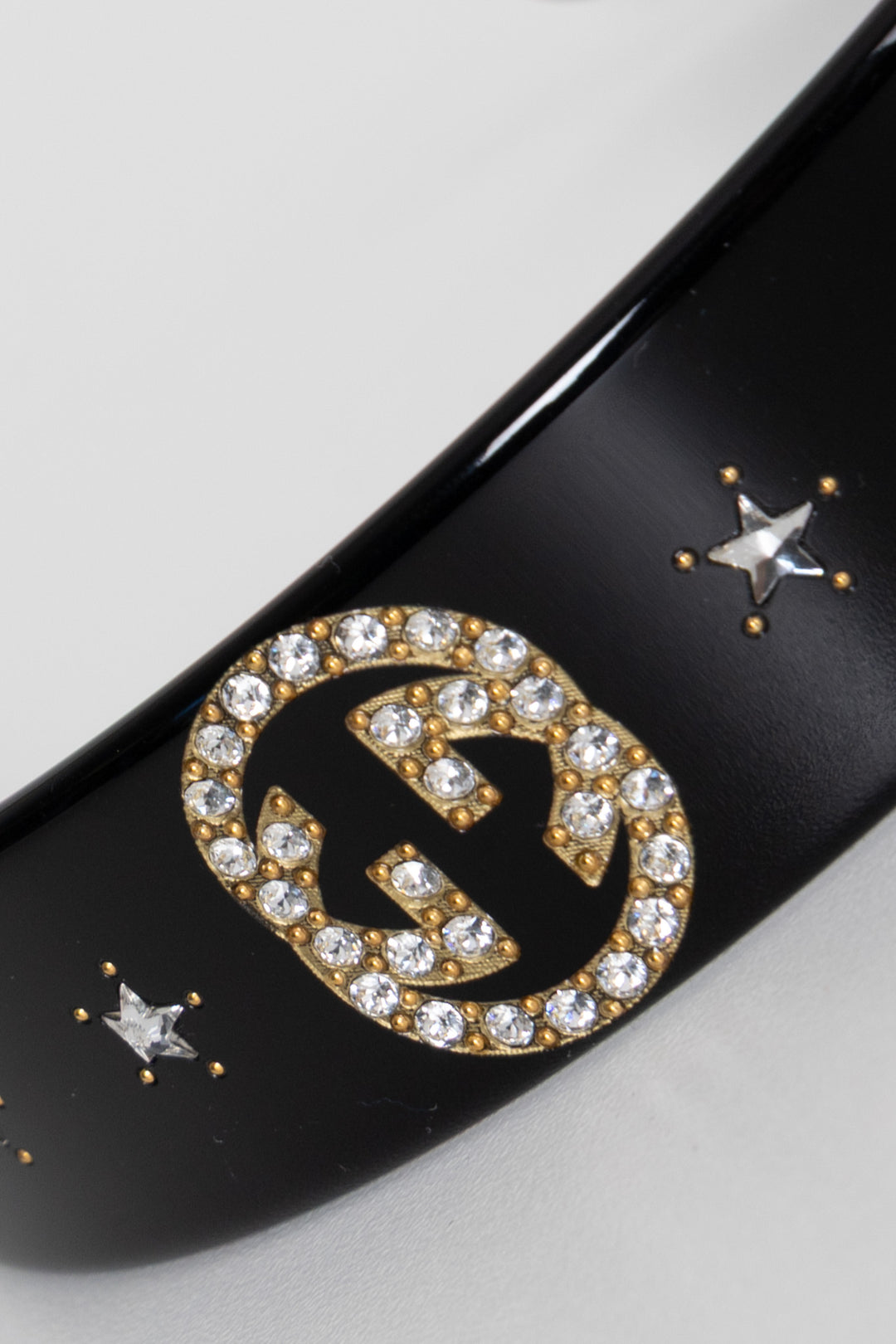 GUCCI Crystal Headband Black