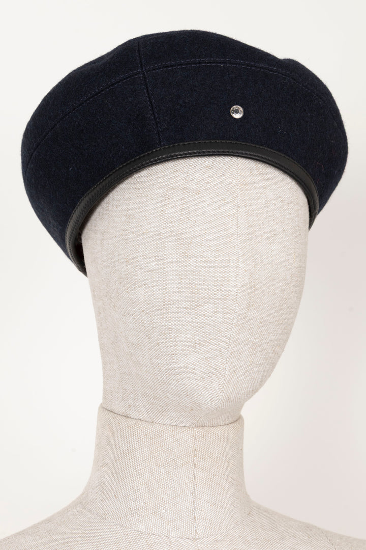 HERMÈS Béret Laine Marine