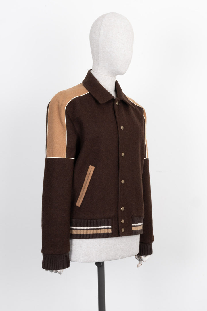 SAINT LAURENT Teddy Jacket Brown