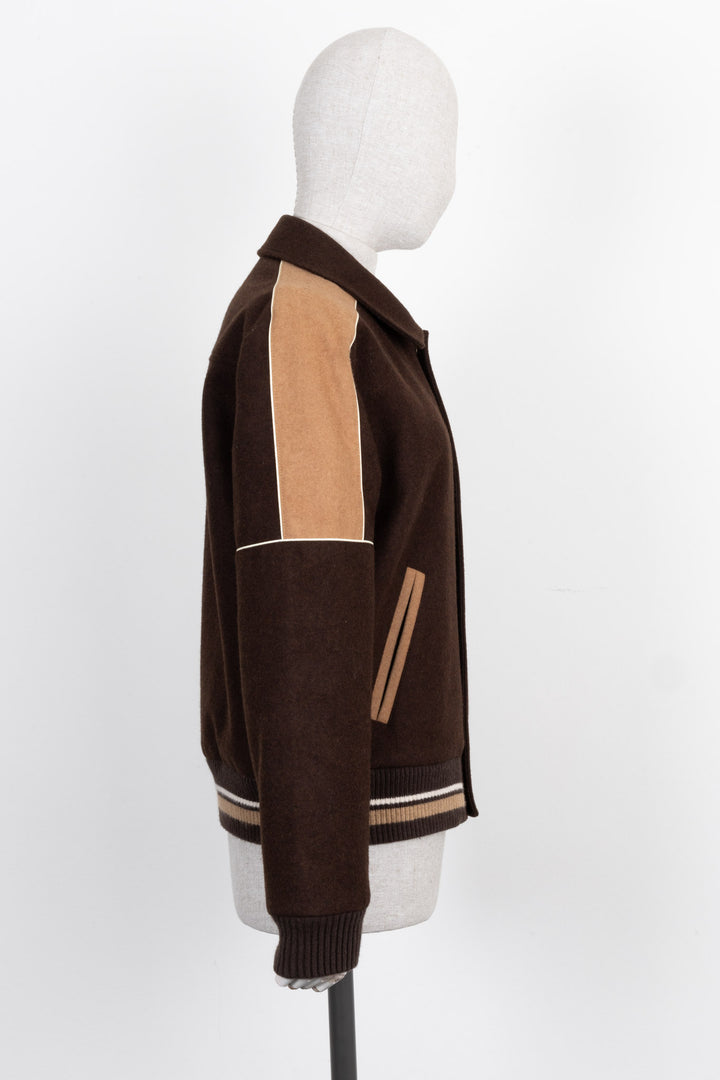 SAINT LAURENT Teddy Jacket Brown