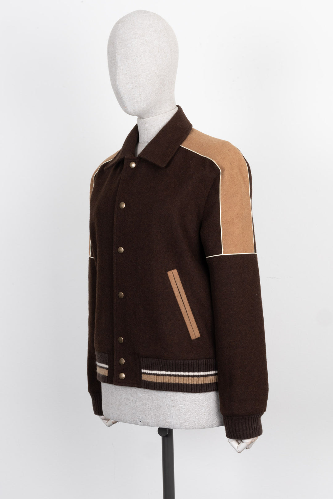 SAINT LAURENT Teddy Jacket Brown