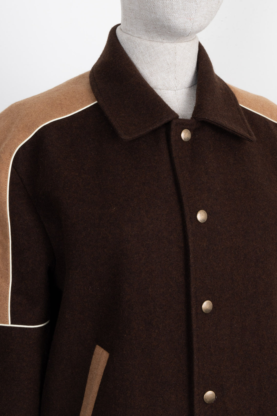 SAINT LAURENT Teddy Jacket Brown