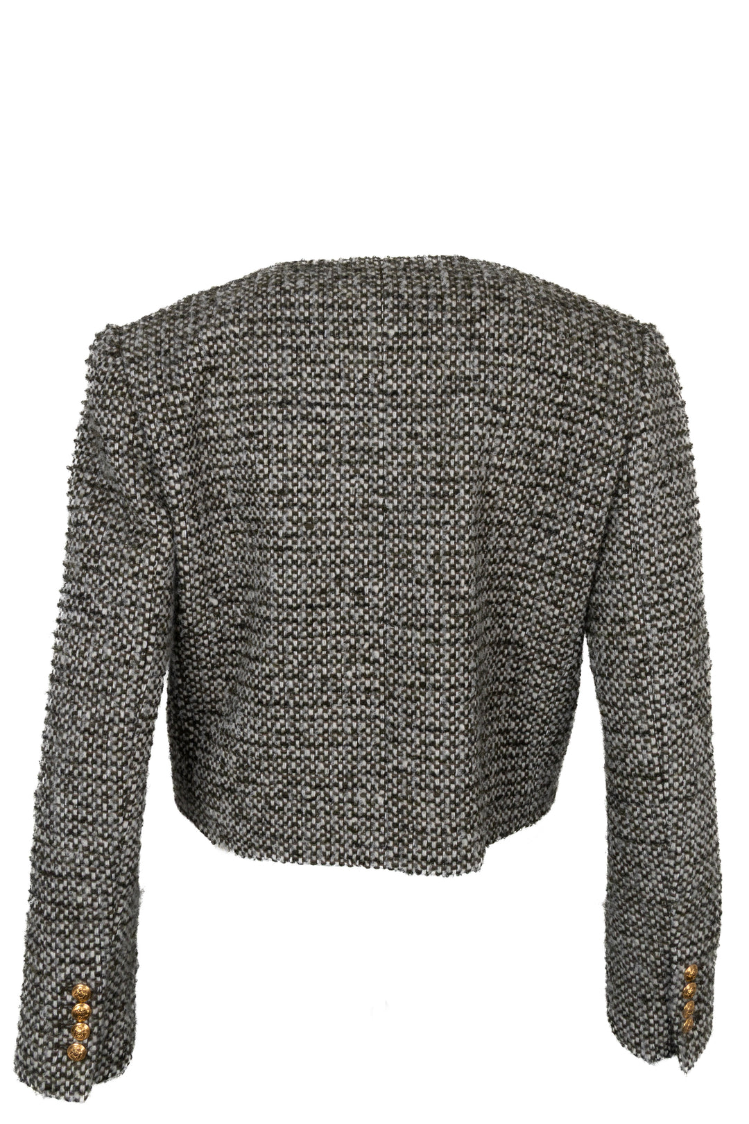 CELINE Chausseur Tweed Jacket Green