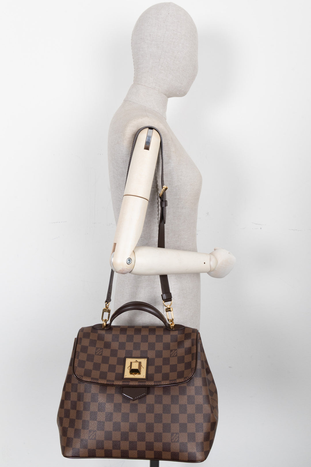 LOUIS VUITTON Bergamo PM Sac Damier Ebène