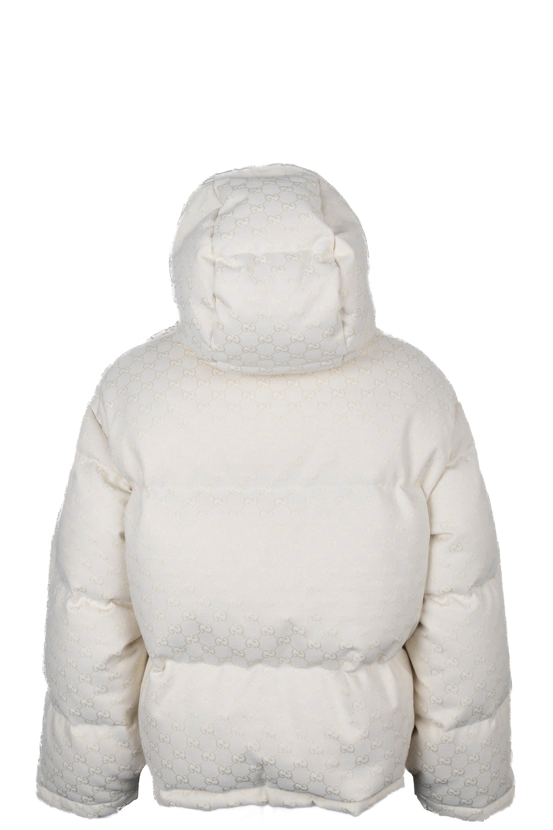 GUCCI GG Canvas Down Bomber Jacket Cream