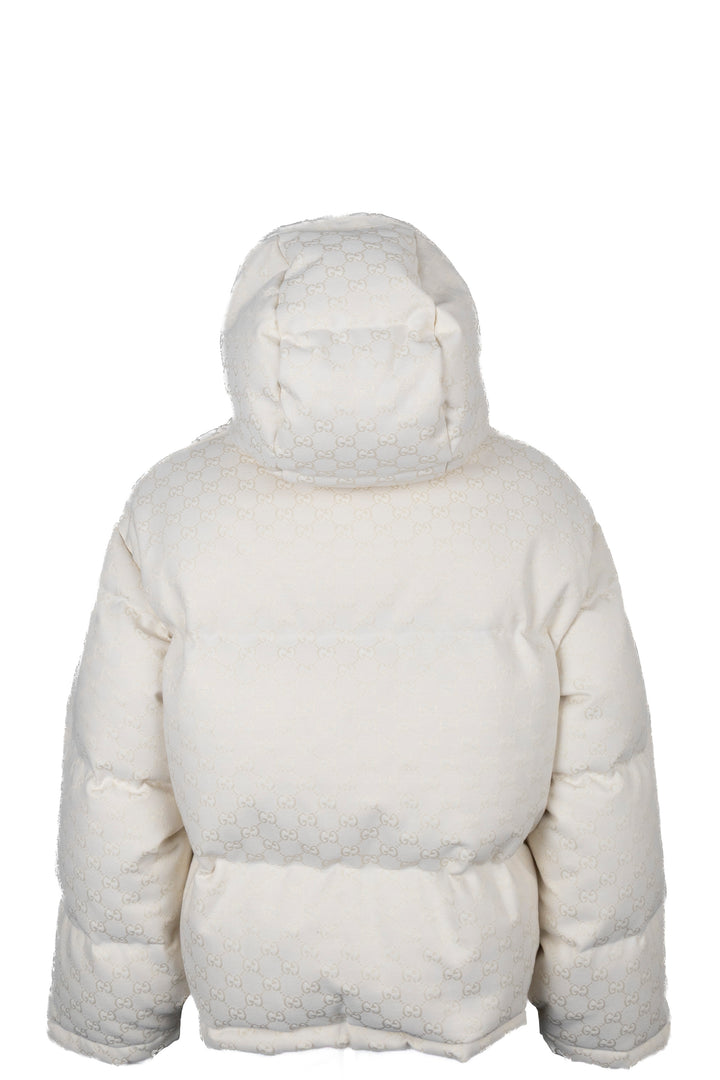 GUCCI GG Canvas Down Bomber Jacket Cream