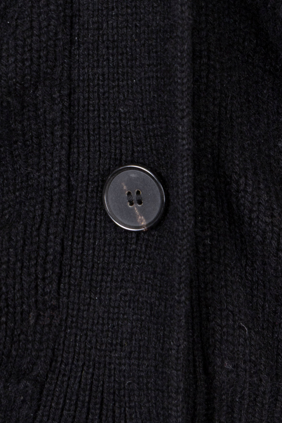 CHRISTIAN DIOR Logo V Neck Knit Cardigan Cashmere Black