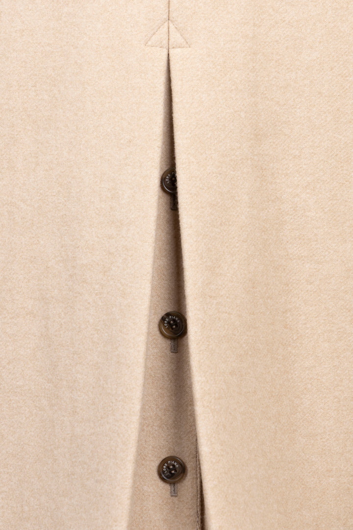 Manteau LORO PIANA Storm System en cachemire beige