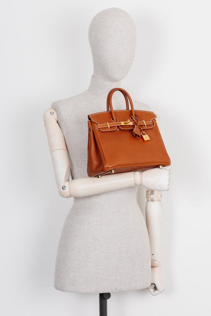 HERMÈS Birkin 25 Barenia Faubourg Fauve