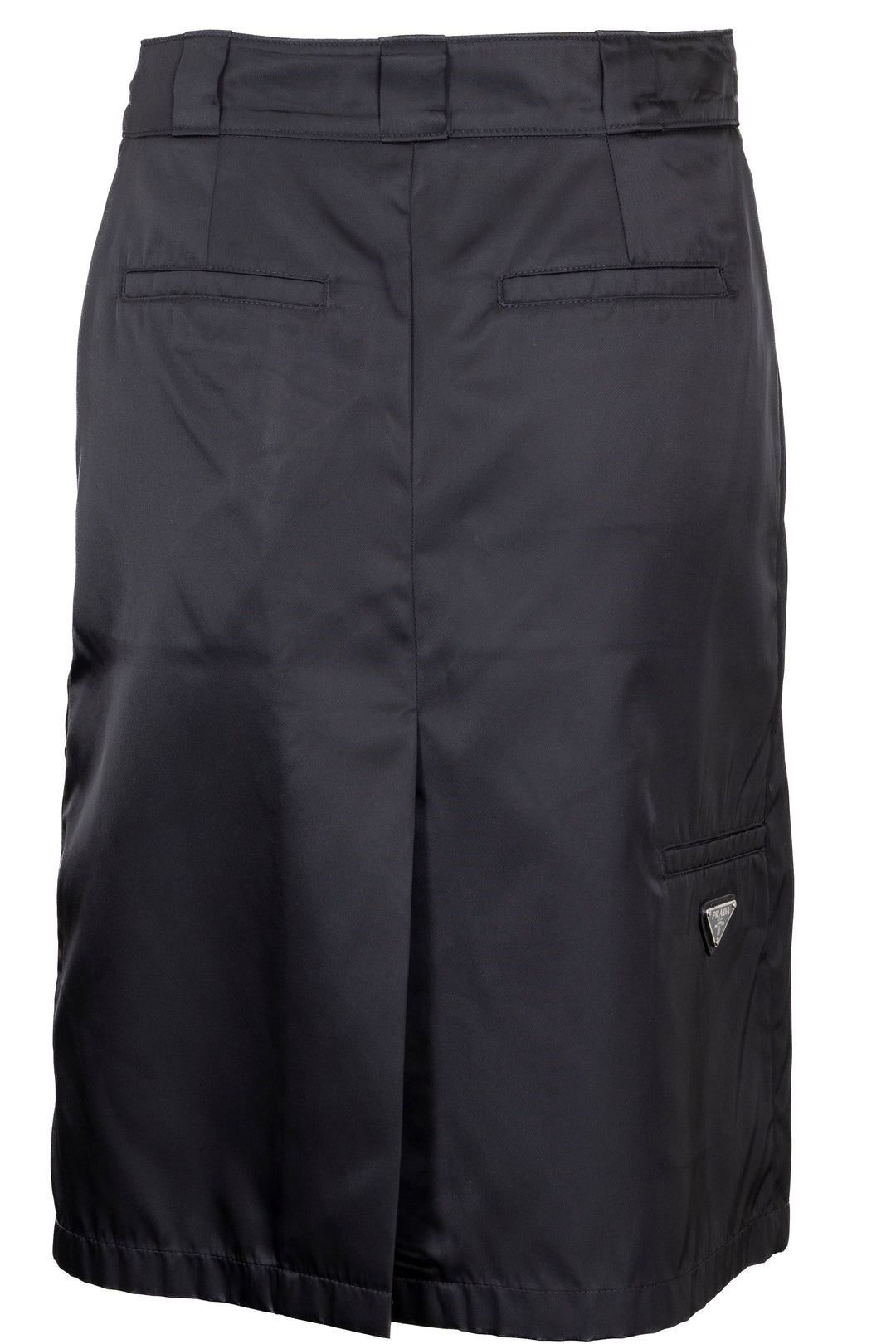 PRADA Re-Nylon Slit Wrap Skirt Black
