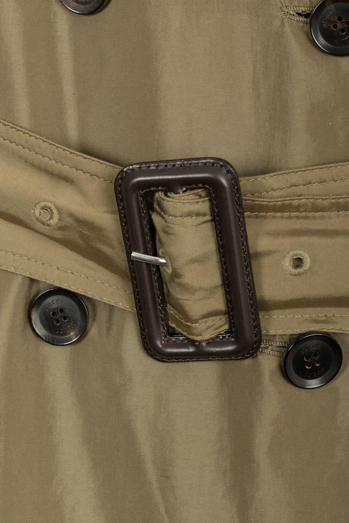 Imperméable GUCCI vert avec ceinture