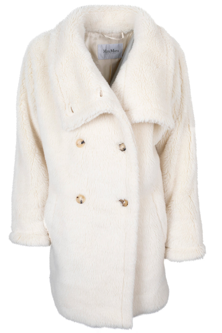 MAX MARA Short Coat Ivory