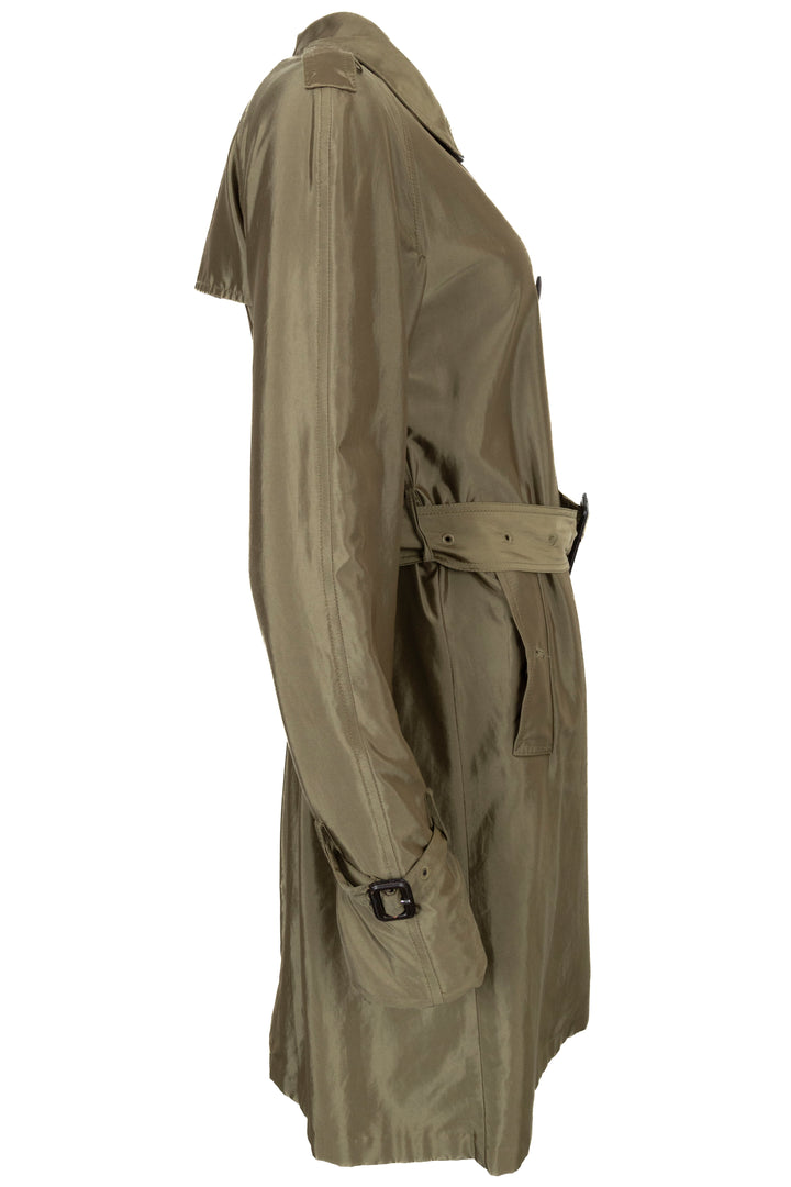 Imperméable GUCCI vert avec ceinture