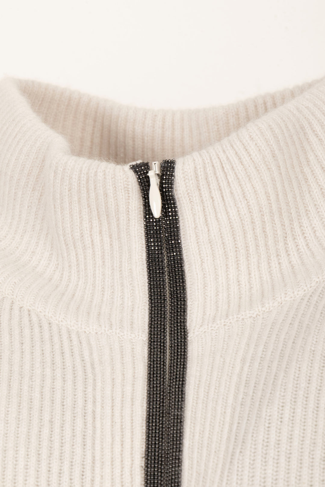 BRUNELLO CUCINELLI Combinaison Monilli Knit Cachemire Gris Clair
