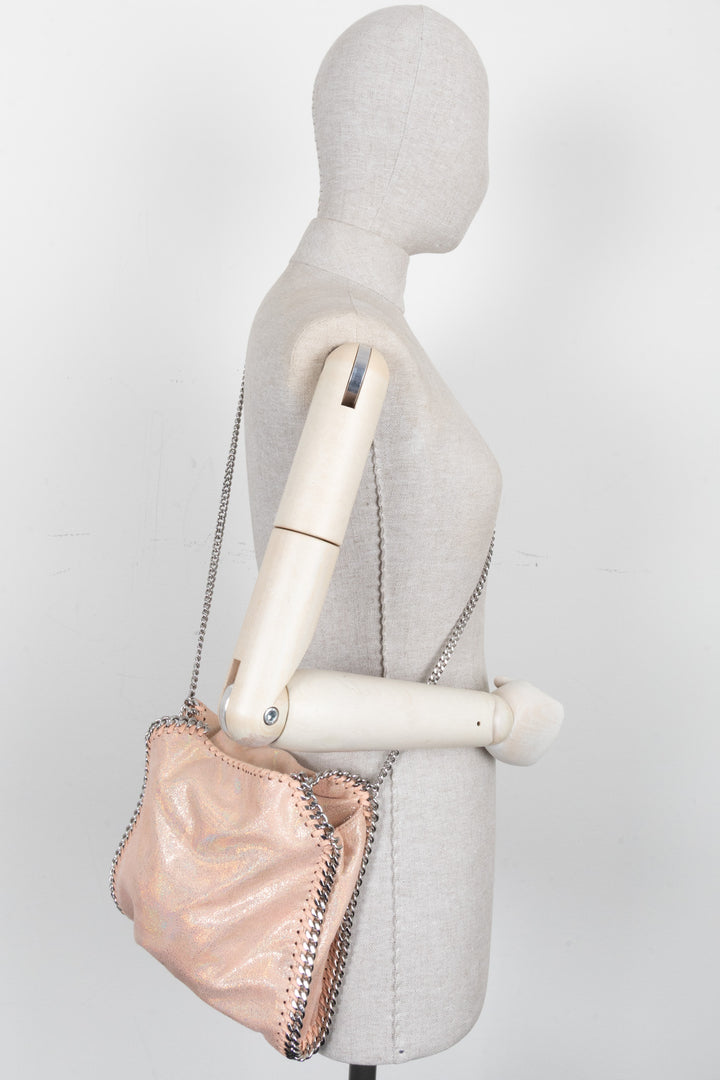 Sac cabas mini Falabella STELLA MCCARTNEY, couleur pêche brillante