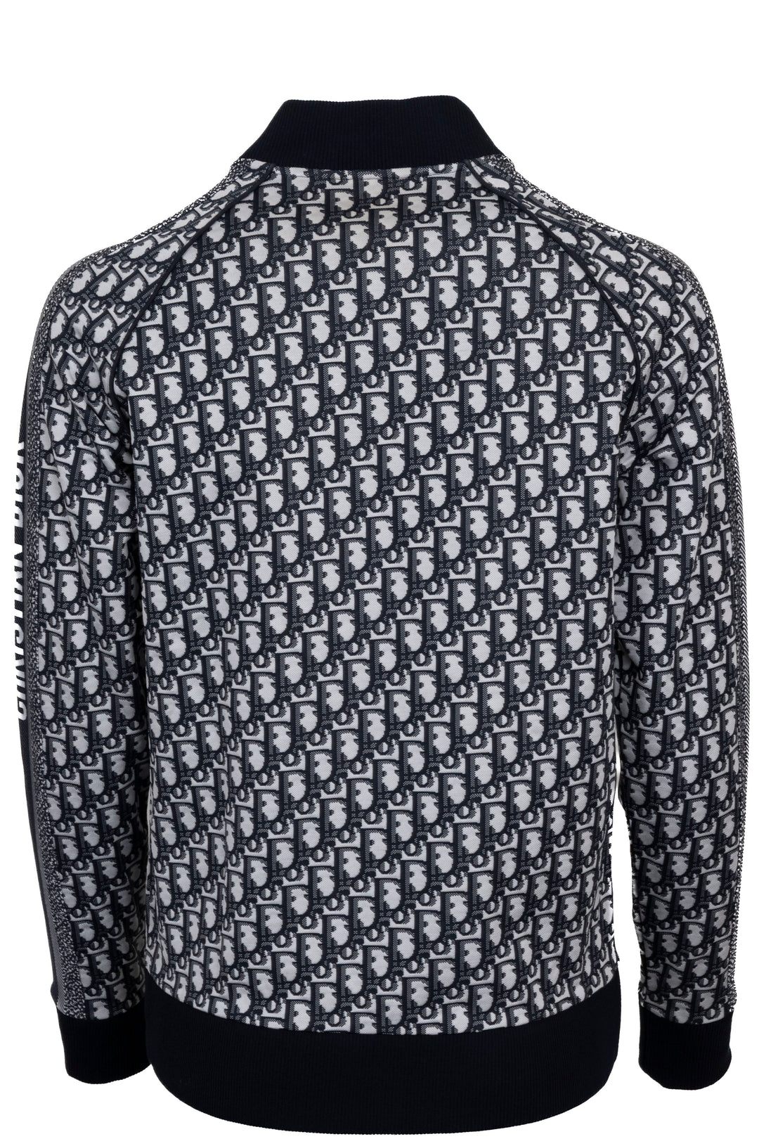 CHRISTIAN DIOR Veste de survêtement Oblique zippée bleue