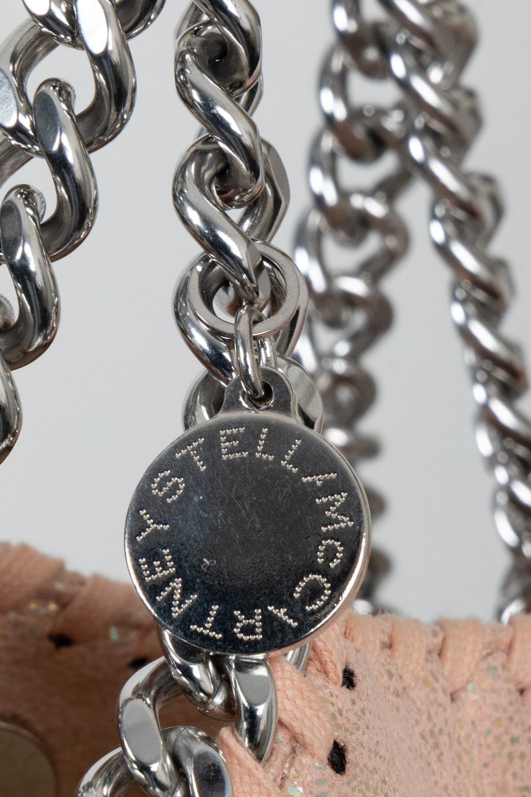 Sac cabas mini Falabella STELLA MCCARTNEY, couleur pêche brillante