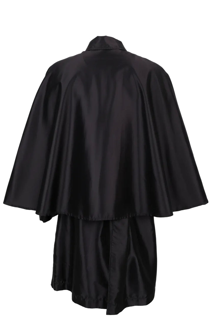 Manteau cape ceinturé BURBERRY en nylon noir