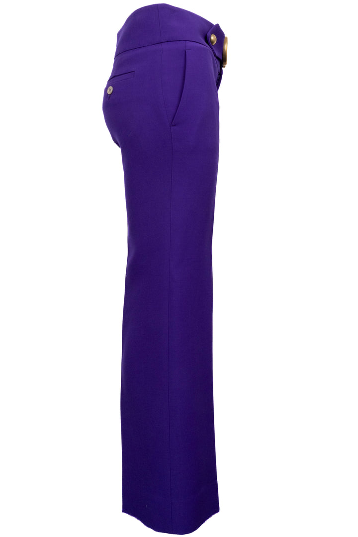 Pantalon évasé GUCCI Marmont violet