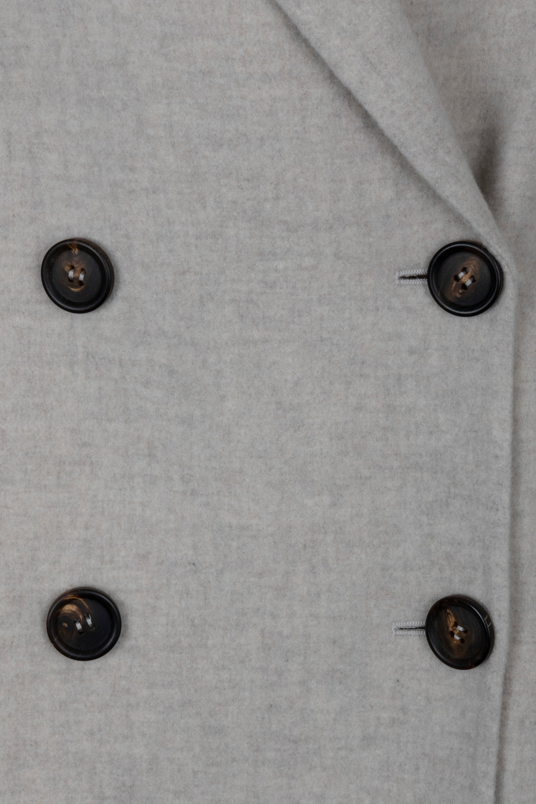 BRUNELLO CUCINELLI Caban Precious Patch Jacket Cashmere Light Grey