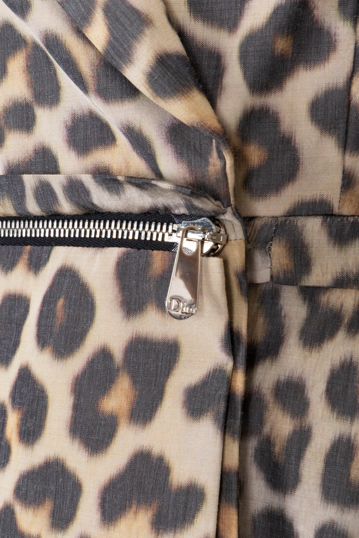 CHRISTIAN DIOR Jacket and Coat Cheetah Beige
